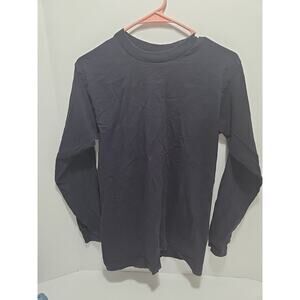 Vtg 5 Pro Super Heavy Thermal Shirt Small Dark Purple Waffle Knit Long Sleeve